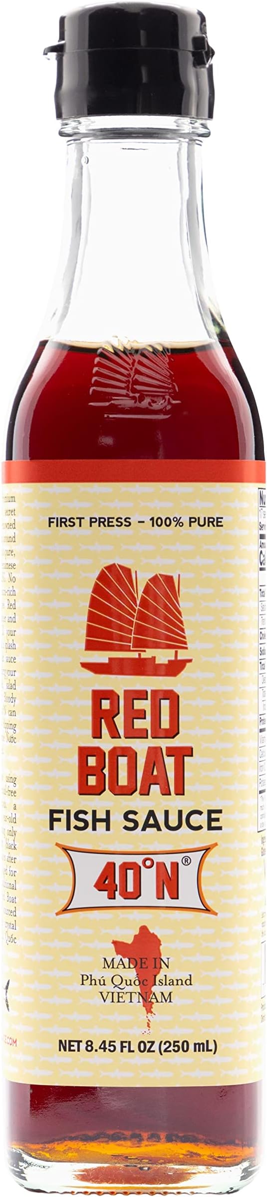 Red Boat Vietnamese Extra Virgin Fish Sauce Bottle, 8.45