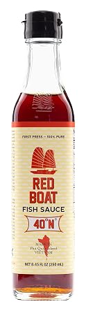 Red Boat Vietnamese Extra Virgin Fish Sauce Bottle, 8.45 Ounce