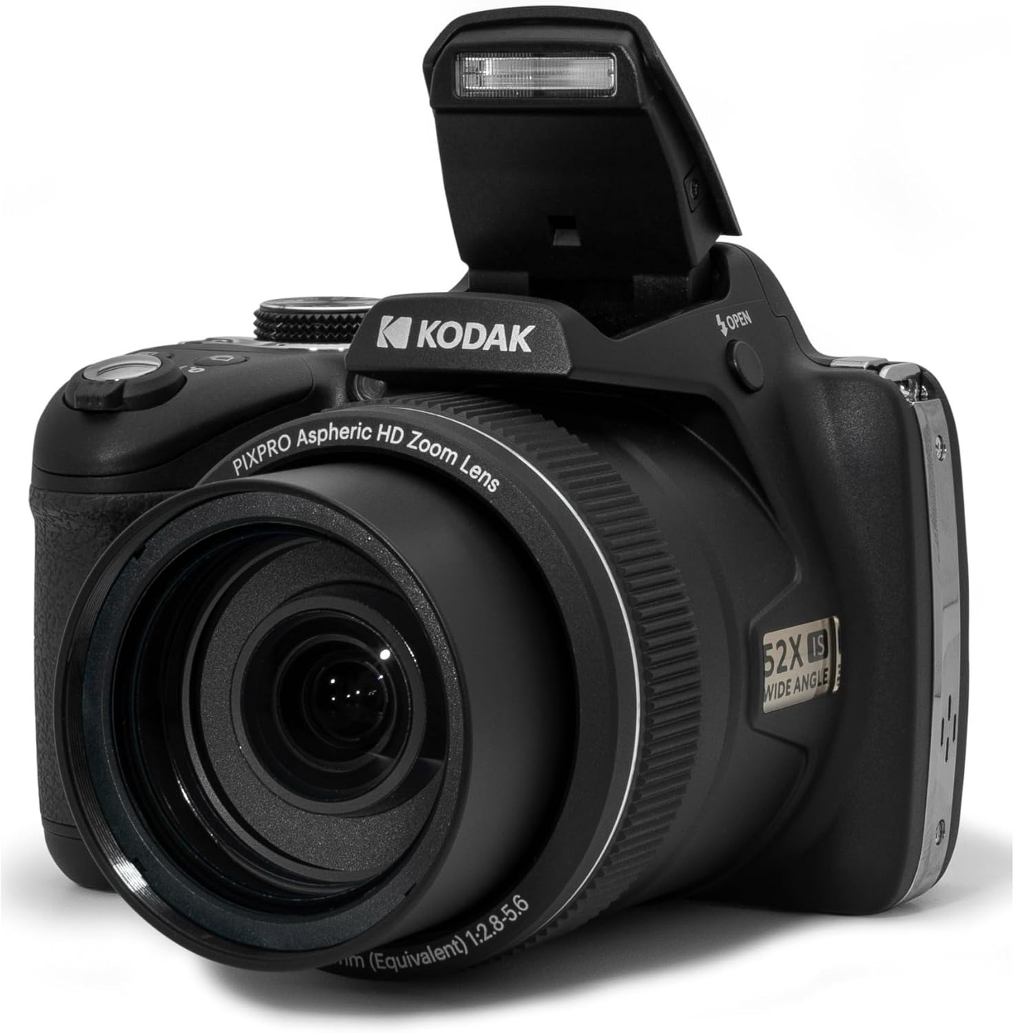 Kodak PIXPRO AZ528 with flash popped up