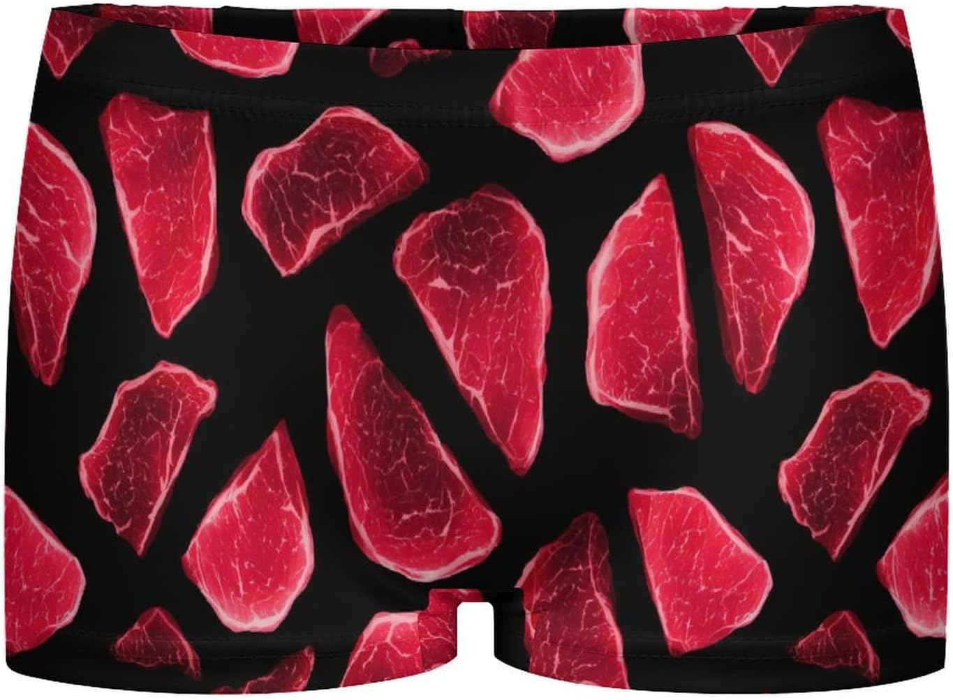 Meat Slices Funny Women's Boxer Briefs Breathable Underpants Trunks Stretch Underwear