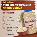 Manna Quinoa 3 kg Whole Grain Gluten Free. Saponin Free, Complete Protein with 9 Amino Acids. 1.5kg (Pack of 2) gallery image
