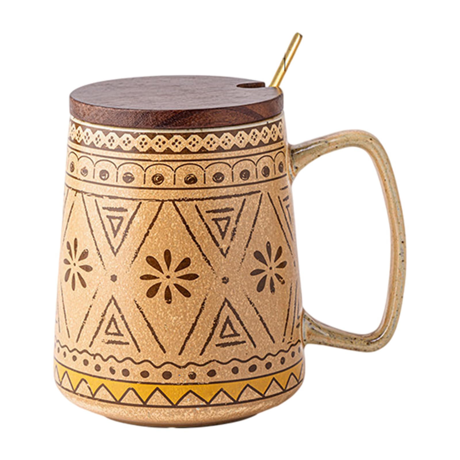 Elnwnnkc Premium Smooth Glazed Ceramic Tea Cup Big Belly Design Elegant Kitchens Drinkware Ideal for Hot and Cold Drink Elegant Kitchens Drinkware