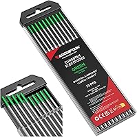 Vista 26 de ARCCAPTAIN Electrodo de soldadura TIG de tungsteno, paquete de 10 unidades de 1/16 x 7 pulgadas (dorado, 1.5% lantanado, WL15/EWLa-1.5)