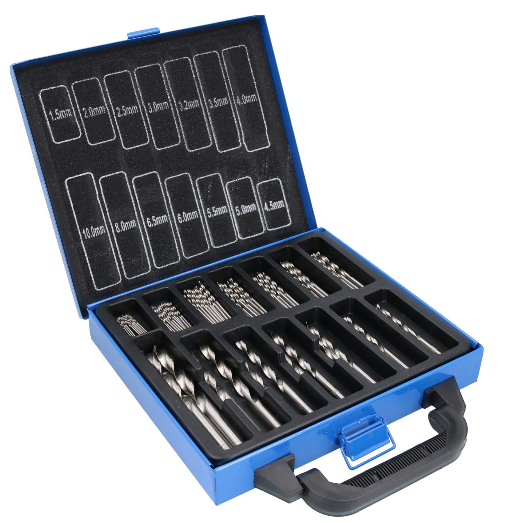 Punte HSS da Bit impostato le dimensioni metriche 1.5mm - 10mm 99pcs acciaio/Legno/Plastica A627