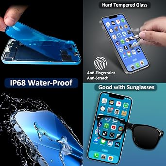 Brinonac for iPhone 12 Mini Screen Replacement Kit 5.4 Inch Full HD Retina COF LCD Display Touch Screen Digitizer with Repair Tools