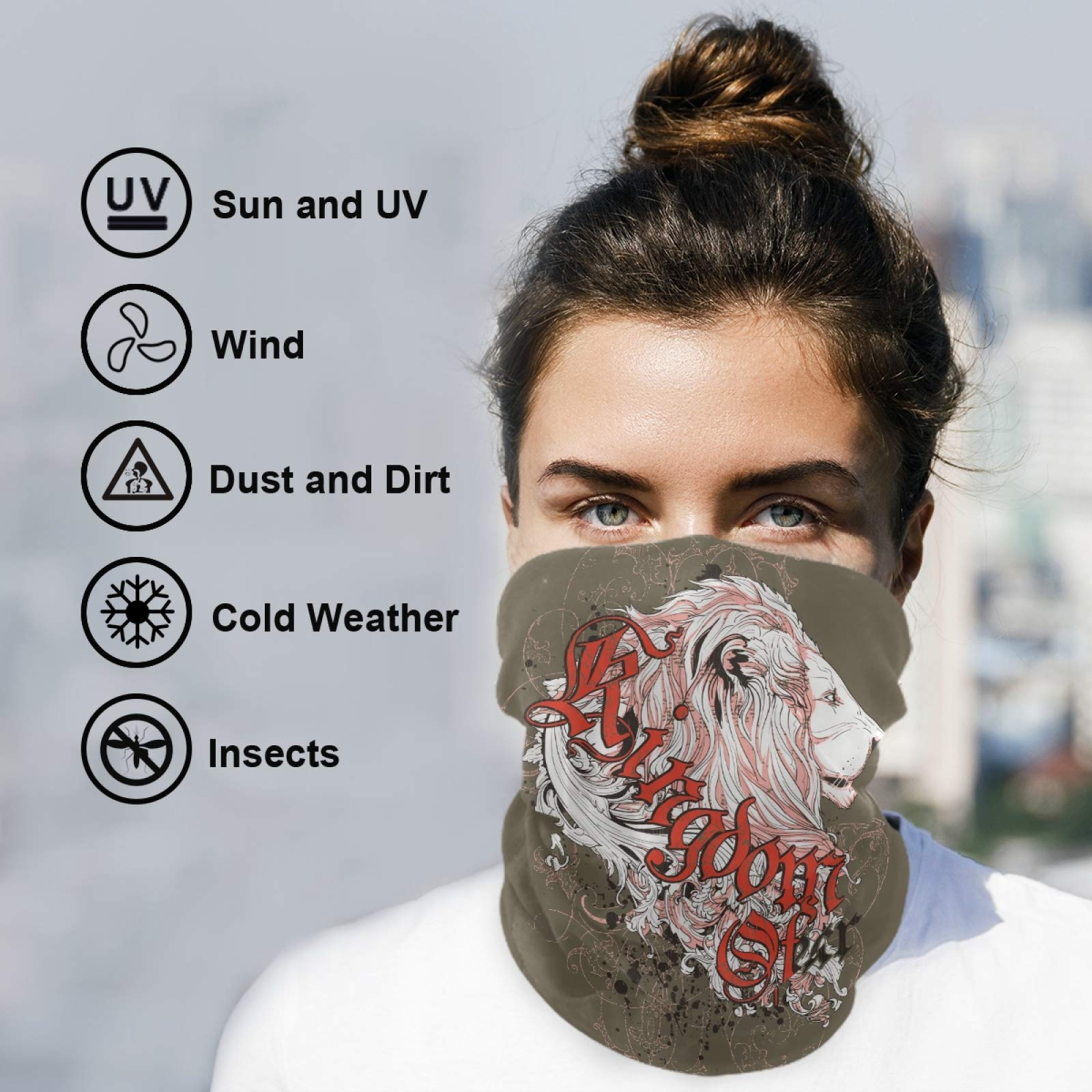 Bandana Passamontagna Multifunzionale – Cavalli Che Giocano A Poker, Design Vintage, Traspirante E Lavabile