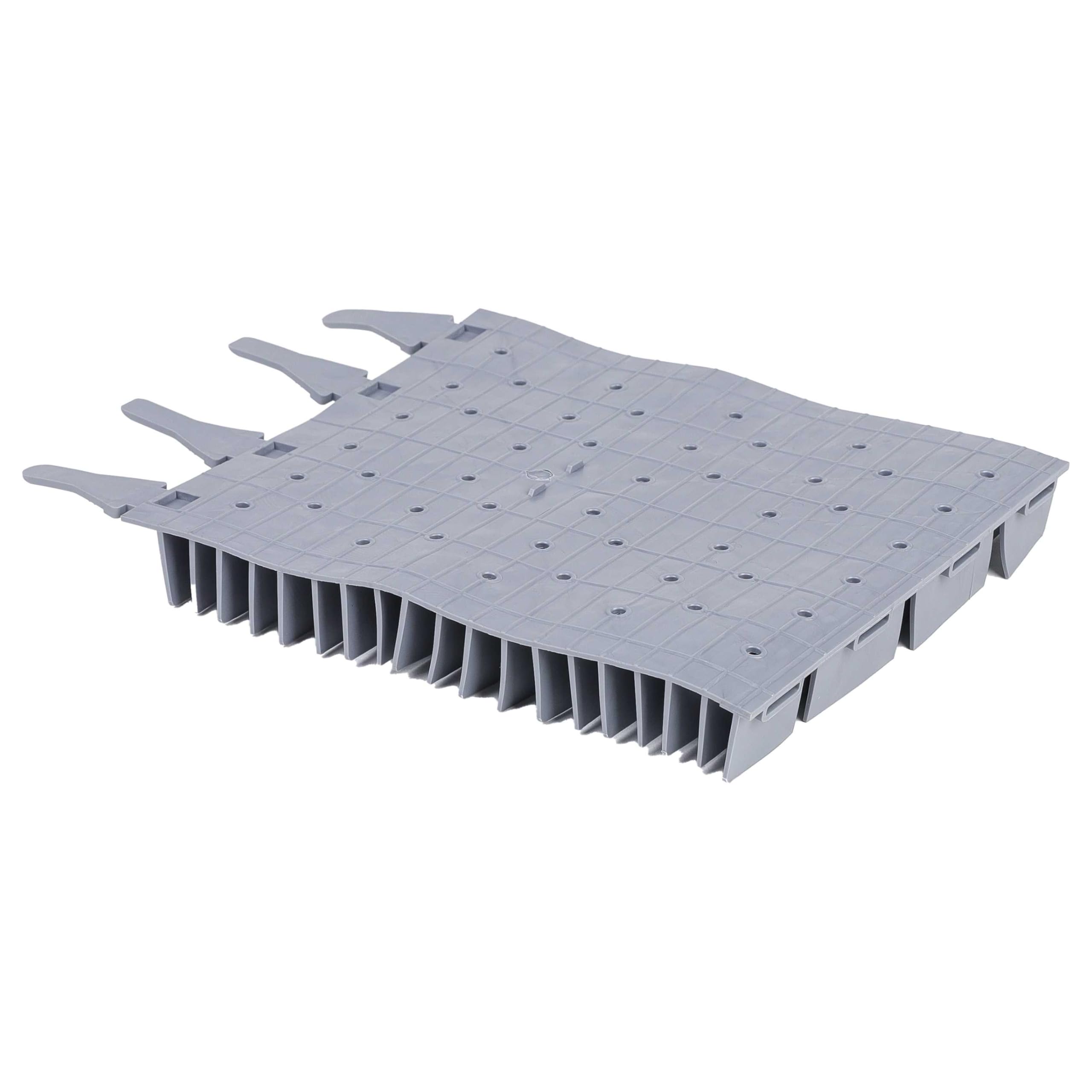 vhbw Brosse Compatible Zodiac RG3200 OT3290 Robot Piscine Caoutchouc 24,7x18x2,8 cm