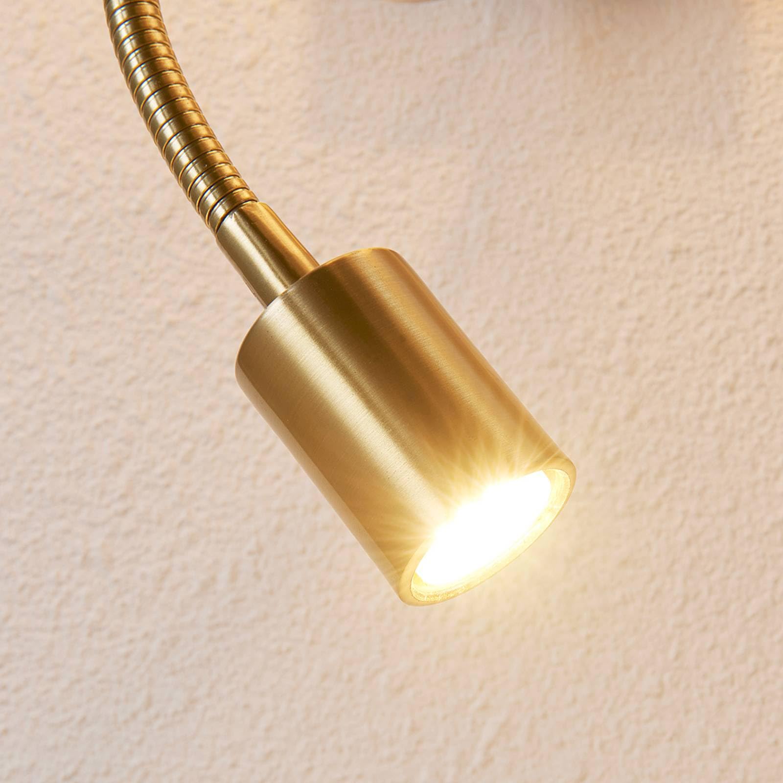 LED Lámpara de pared 'Florens' (Moderno) en Blanco hecho de Textura, Tela, Tejido, Seda e.o. para Salón & Comedor (1 llama, E14) de Lindby | lámparas de pared textiles, aplique