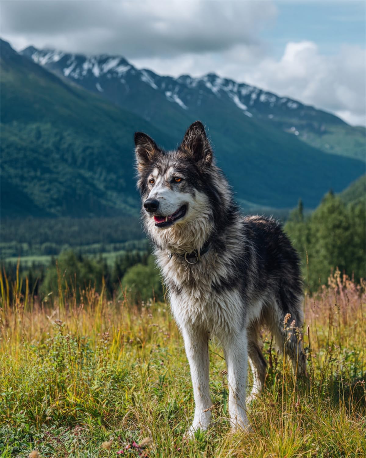 LFYNIORS DIY Perlenstickerei Set Hund,Tier Und Landschaft Nadelstich-Set Mit Perlen Und Kreuzstich-Set Mit Buntem Stickgarn Und Perlen 40x50cm