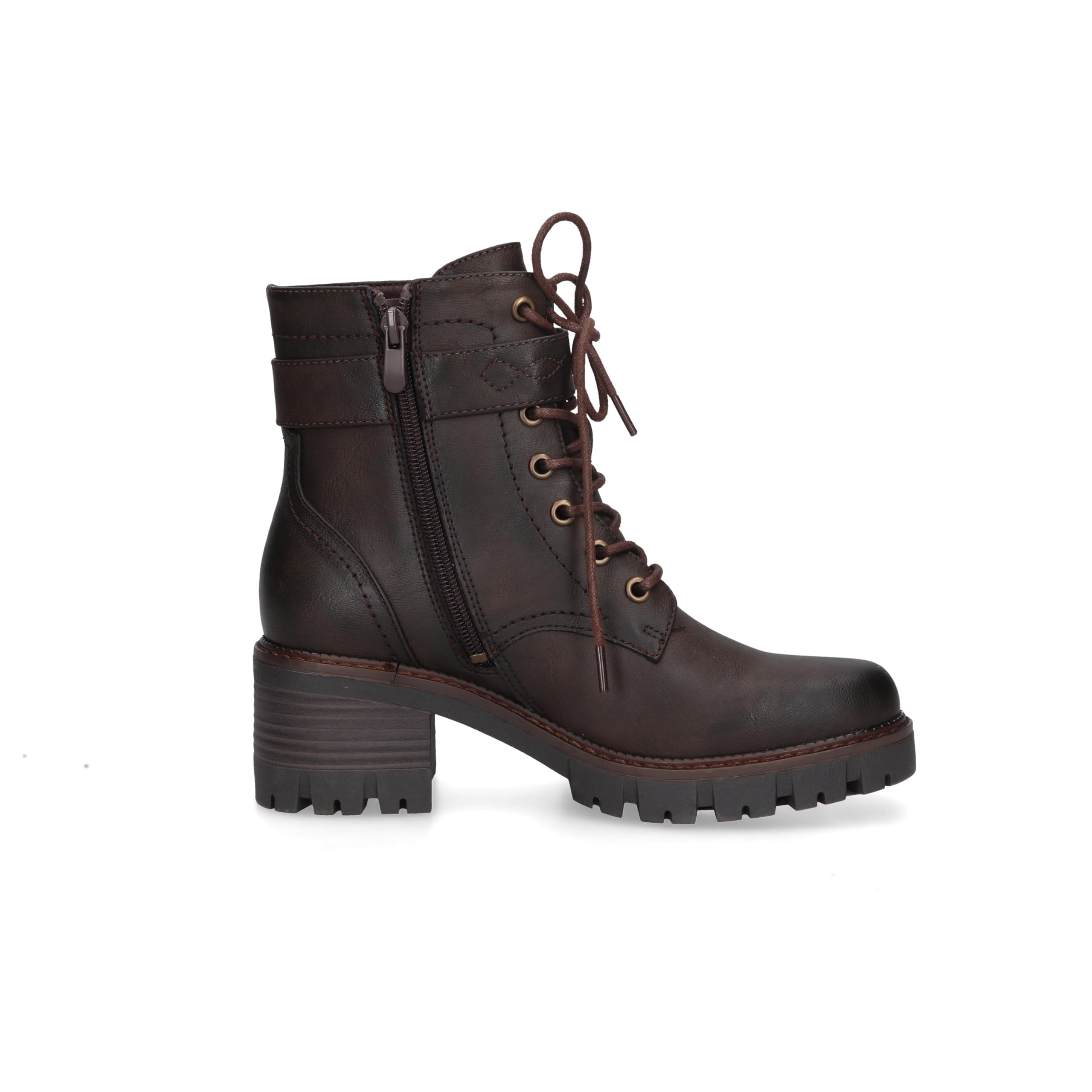 Dockers by Gerli Damen Erwachsene Schnür-Stiefeletten 57OX201 Weite normal Reißverschluss