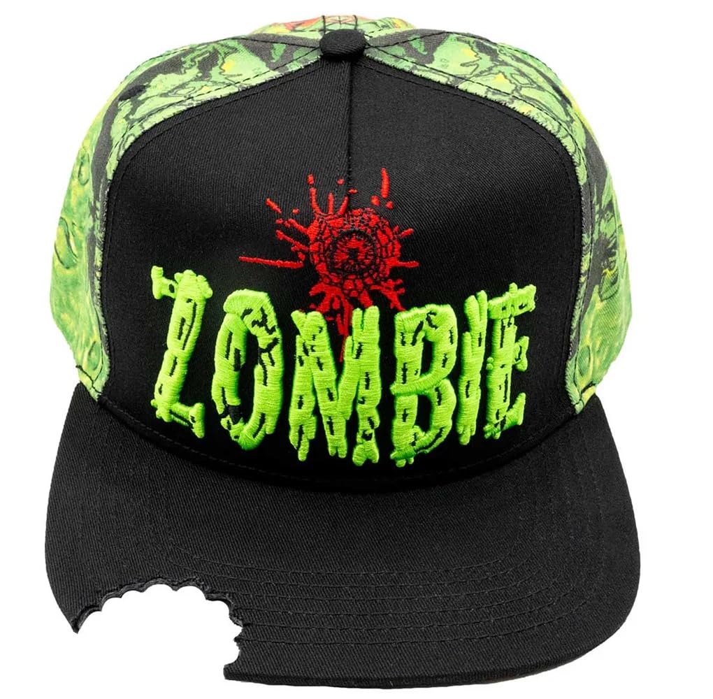 Kreepsville 666 Zombie Bite Sublimated Adjustable Baseball Snapback Hat Multicolor, Multicolor, One Size