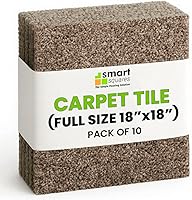Vista 11 de Smart Squares Easy Street Premium - Azulejos de alfombra hechos en los Estados Unidos, 18 x 18 pulgadas, acolchado suave, aspecto sin costuras