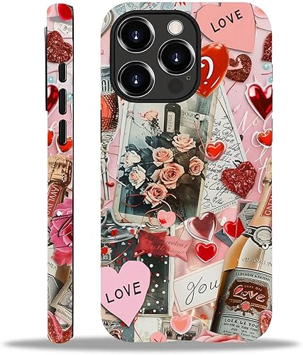 Miniatura 96 de Funda para iPhone 11 Pro Max, flores rojas coloridas 2 en 1, carcasa rígida + silicona, a prueba de golpes, protección contra caídas compatible con