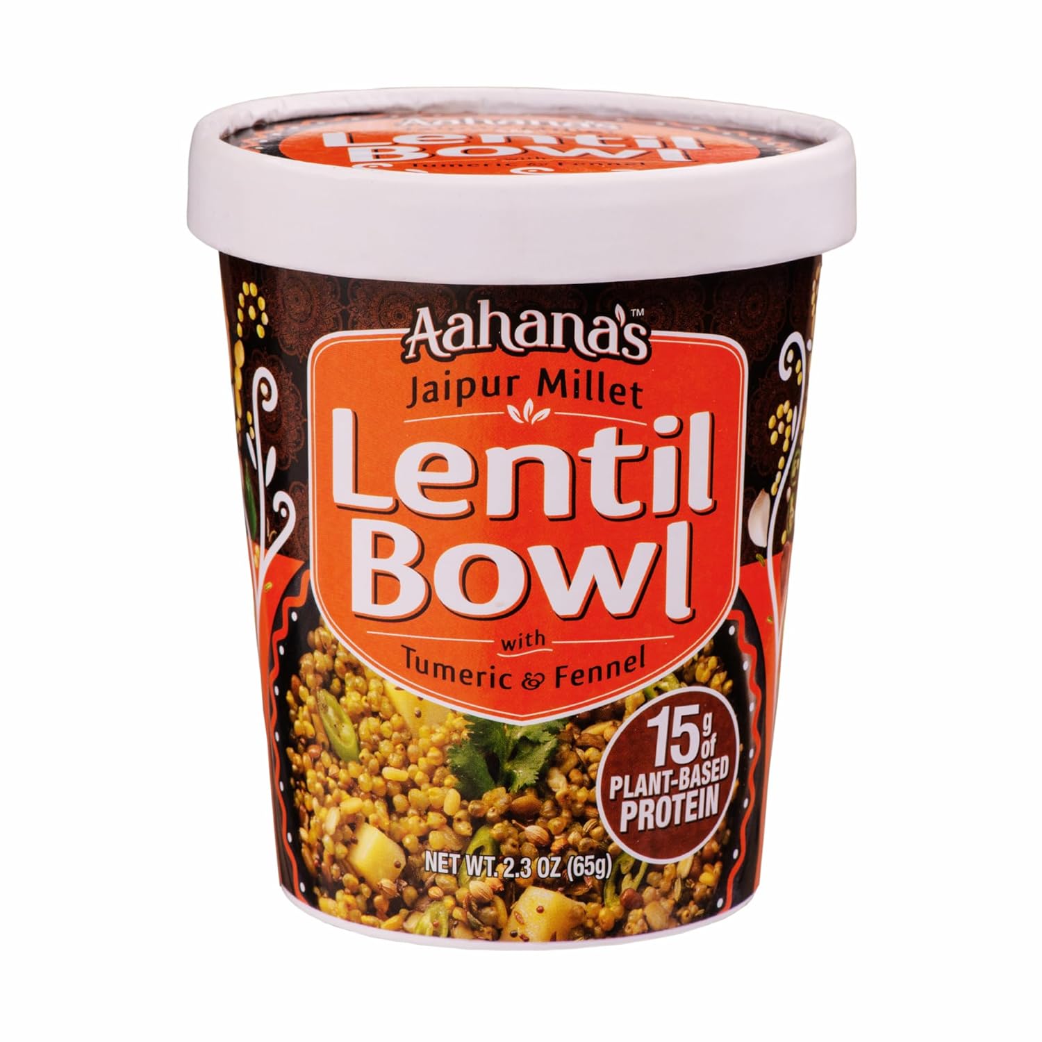 Jaipur Millet & Lentils Bowl – (Kitchari) Vegan Food, Gluten Free, Kosher, Non-GMO, Plant-Based, Meals Ready To Eat Indian Food, Vegetarian Meals - 6 Pack by Aahana's