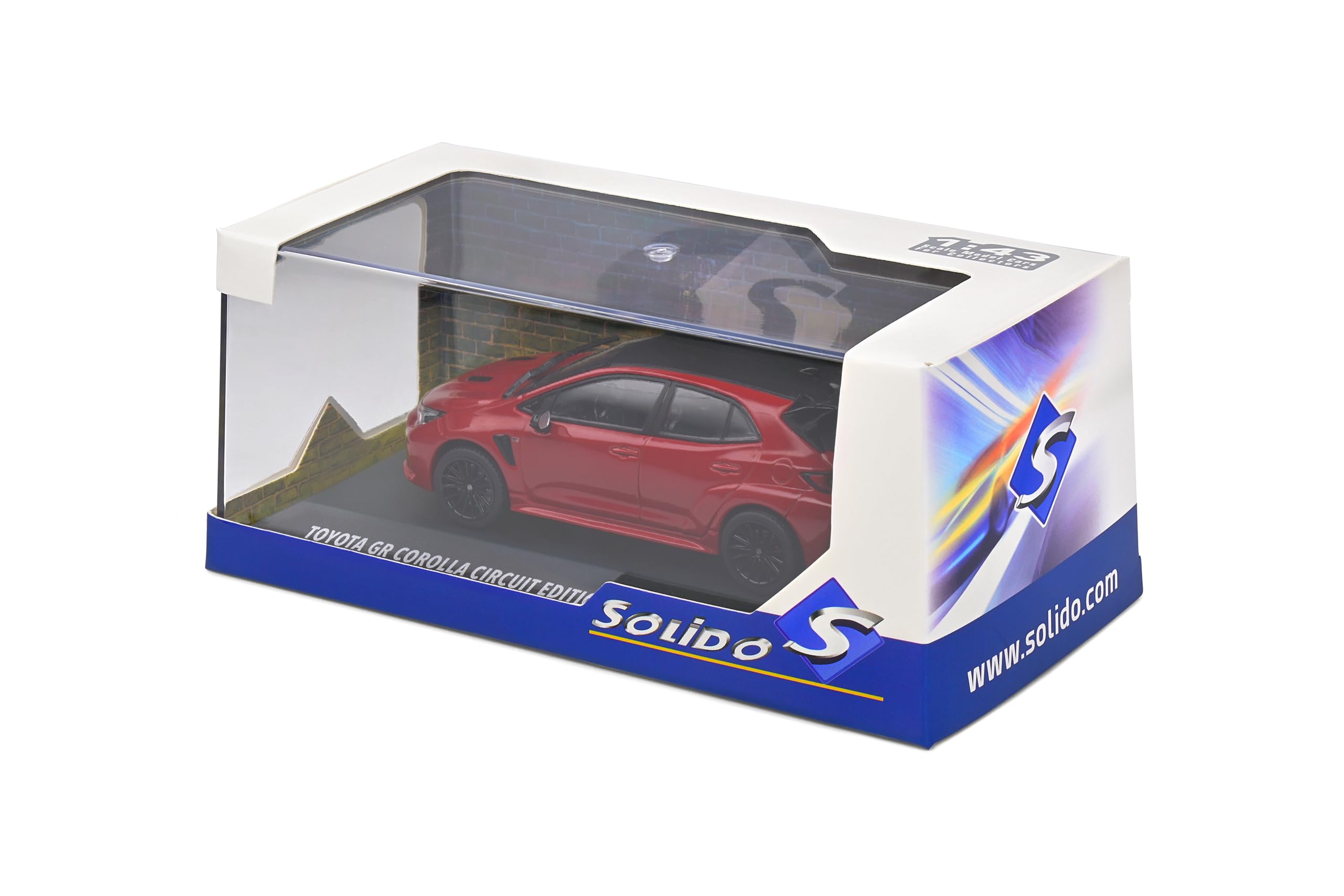 SOLIDO 1:43 Toyota Corolla GR Circuit Edition Supersonic Red 2023