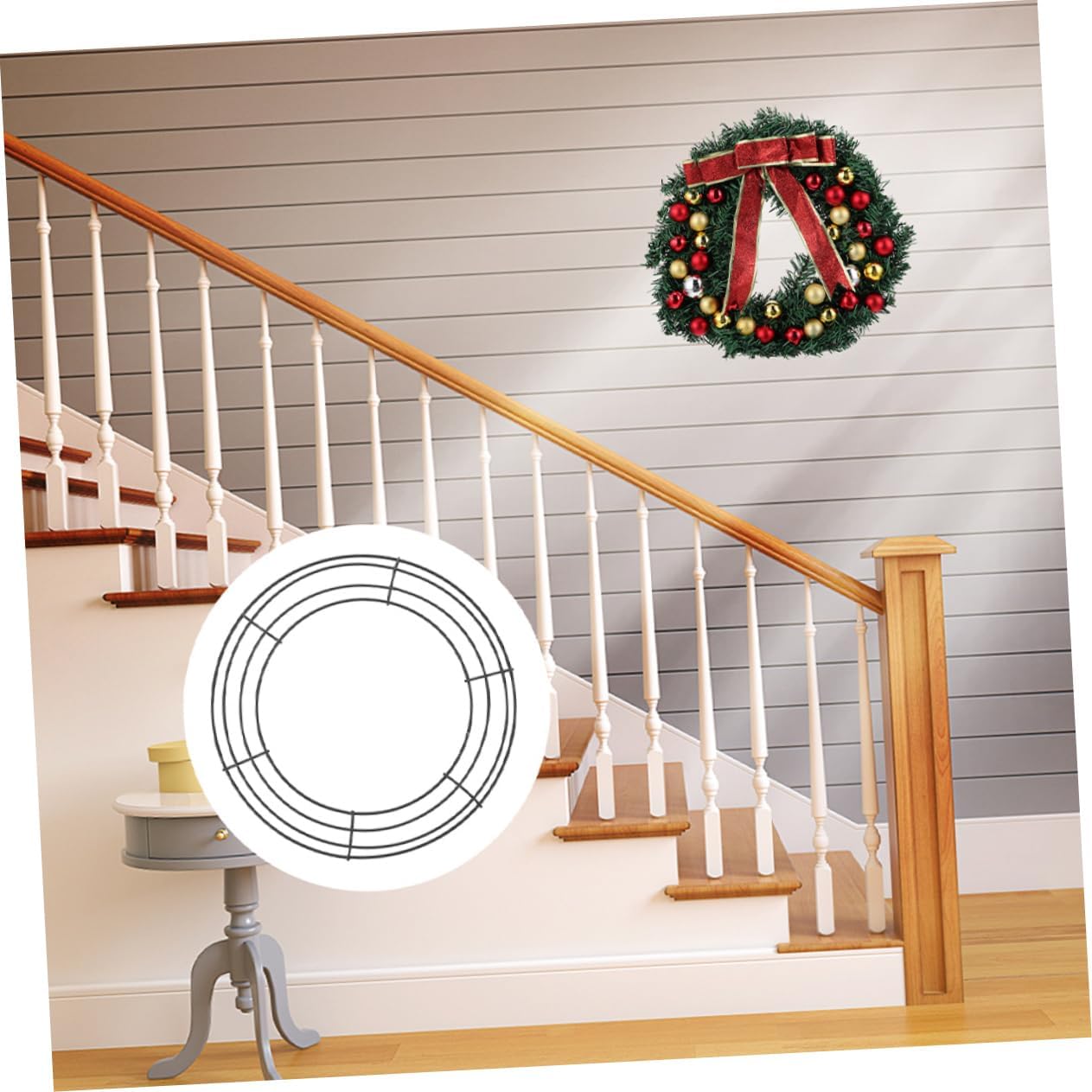 10pcs Round Wreath Frames for Christmas Decor Floral Wreaths for Home and Holiday Crafting