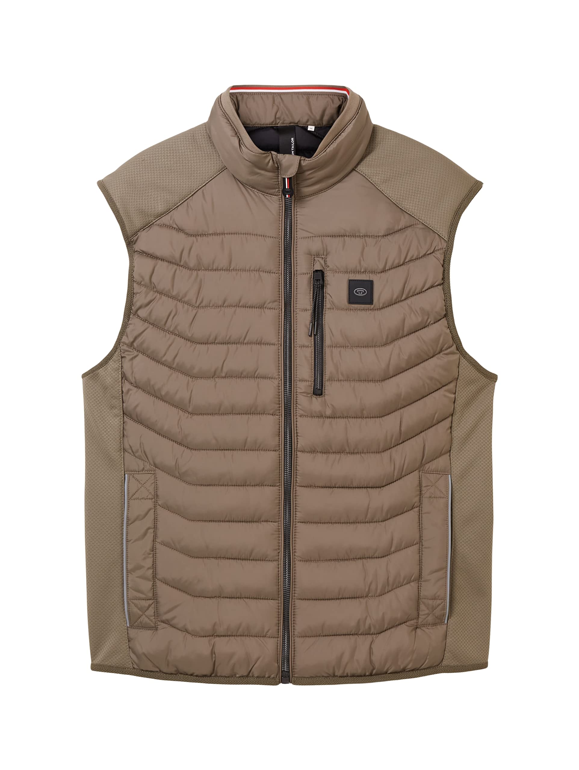 TOM TAILOR Chaleco Acolchado Híbrido Con Cuello Alto Chaleco Hombre (Pack de 1)