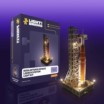 LED Light Kit Compatible with Lego 10341 NASA Artemis Space Launch System Lighting Accessories for Lego Icons Rocket Launch Tower Building Set, Decorative Upgrade Model Not Included | NASA Artemis Space Launch System Lighting Accessories for Lego Icons Rocket Launch Tower Building Set Model Not Included