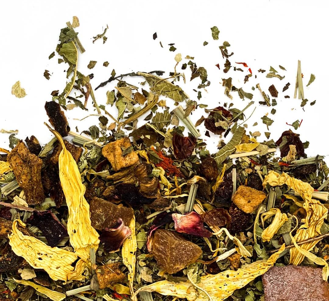 Herbal Tea Sea Buckthorn Malty & Rich 100% Natural Ingredients Antioxidants Rich Helps Destress - Soothing & Calming Tisane 100g
