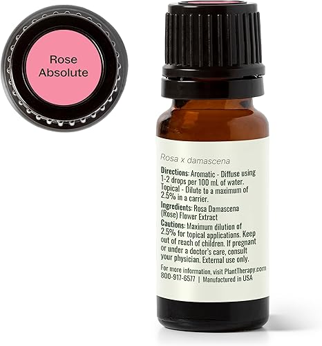 Miniatura 6 de Plant Therapy Aceite esencial de rosa absoluta 100% puro, sin diluir, aromaterapia natural, grado terapéutico, 0.3 fl oz (1/3 oz)