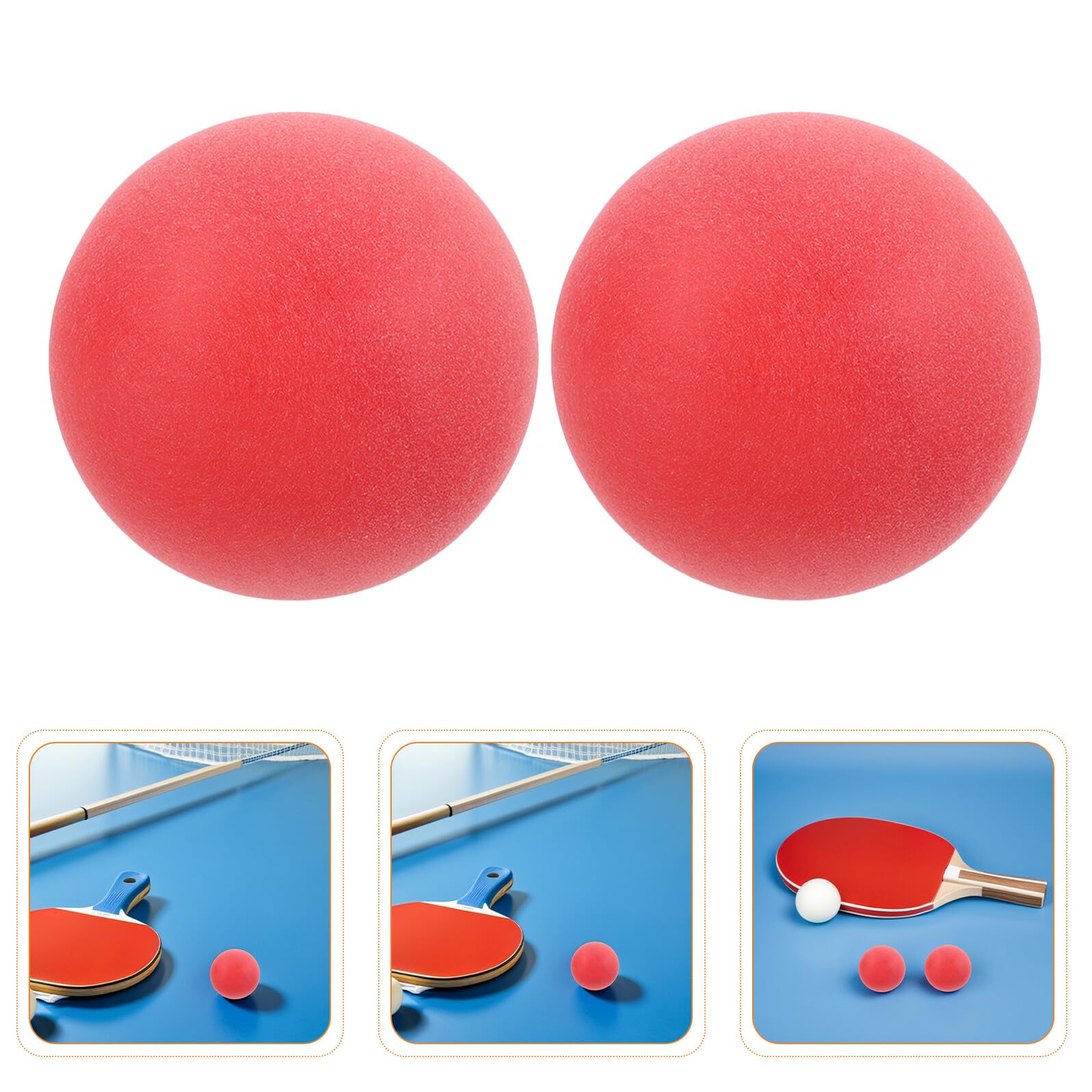 100 Stück Rote Mattierte Tischtennisbälle aus Pp Nahtlose 40mm Bälle für Selbstgemacht Basteln und Vielseitige Spielnutzung bei Karneval und Hochzeitsfeiern