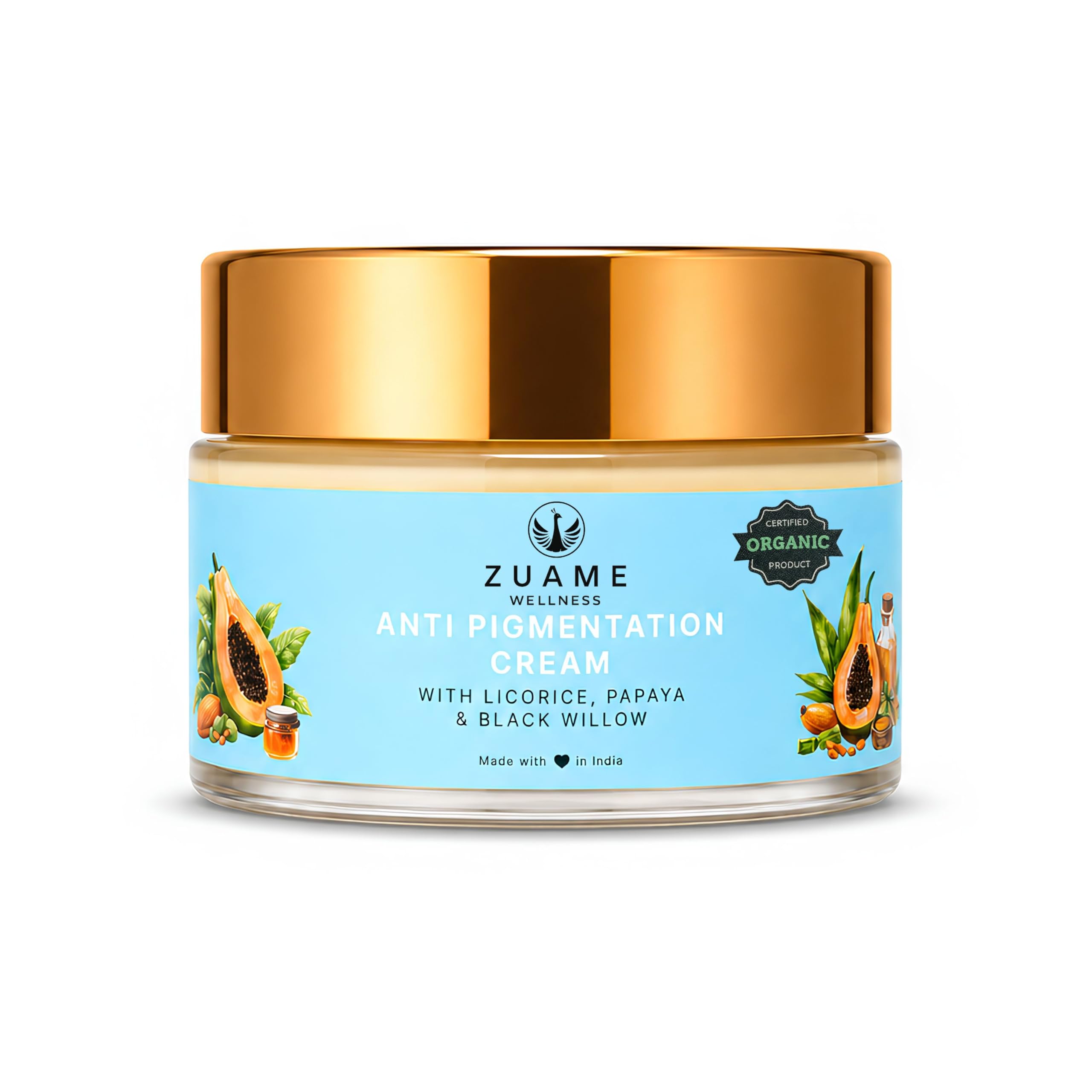 Anti Pigmentation Cream for Women 35+ | Certified Organic Ayurveda led Face Cream to Reduce Dark Spots, Blemishes & Uneven Skin Tone | Brightening Nourishing Non-Greasy Chemical free Night Cream-image-18
