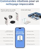 ECOVACS DEEBOT T30C Omni Robot Vacuum Cleaner with Sweeping Function, 20,000 Pa, OZMO Turbo 2.0 Cleaning, ZeroTangle 3.0 Anti-Tangle, TruEdge 2.0 Edge Cleaning, All-in-One Station - 8