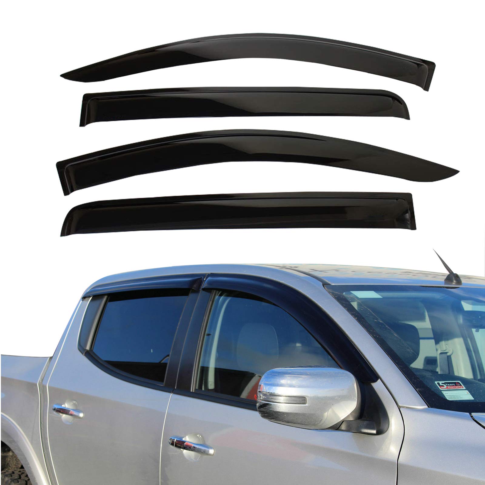 Buy JHCHAN Wind Deflector for Mitsubishi Triton MQ MR L200 20152020