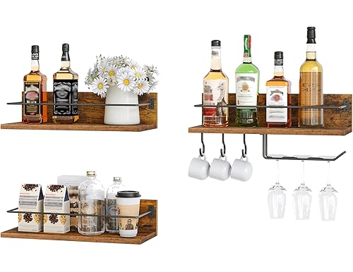 Top-Rated Floating Shelves for Bar Essentials: Enhance Your Home Bar