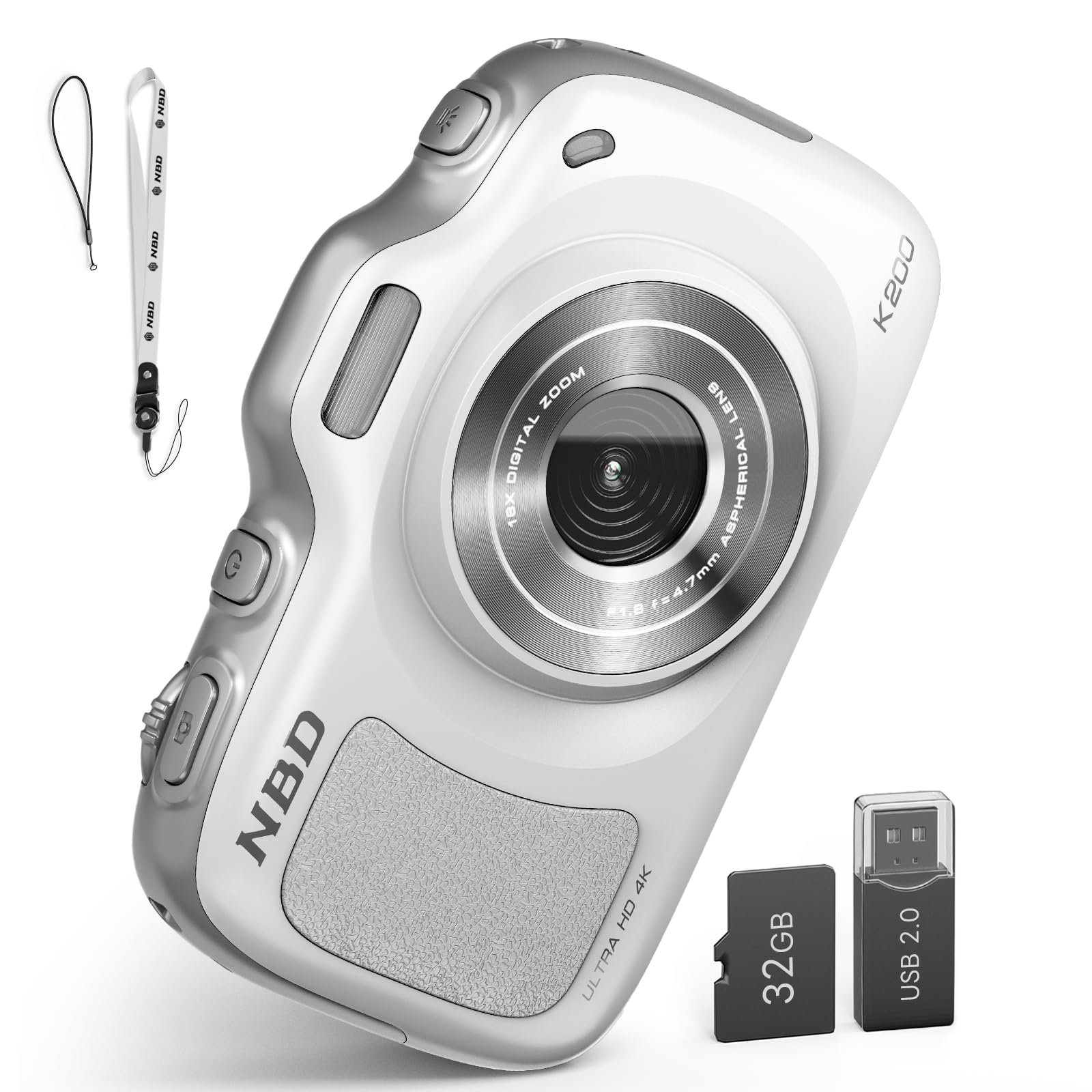 デジタルビデオカメラ 4K 4800万画素16倍　CMOS WIFI Amazon | NBD 6400万画素 4K コンデジ 16倍ズーム 120g超軽量 デジタル