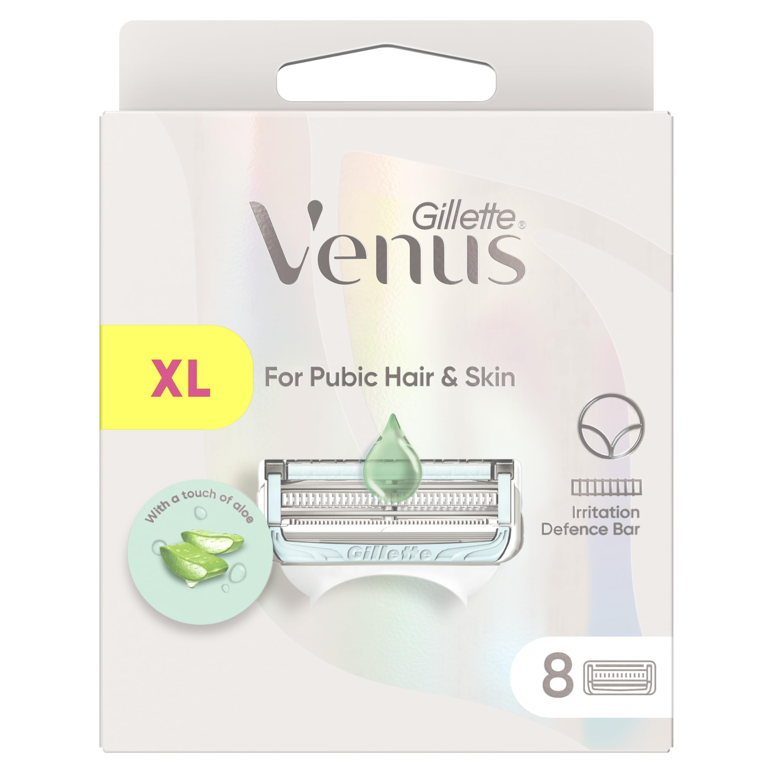 Gillette Venus Für Intima Peli und Haut, 8 Ersatzklingen für Rasierer