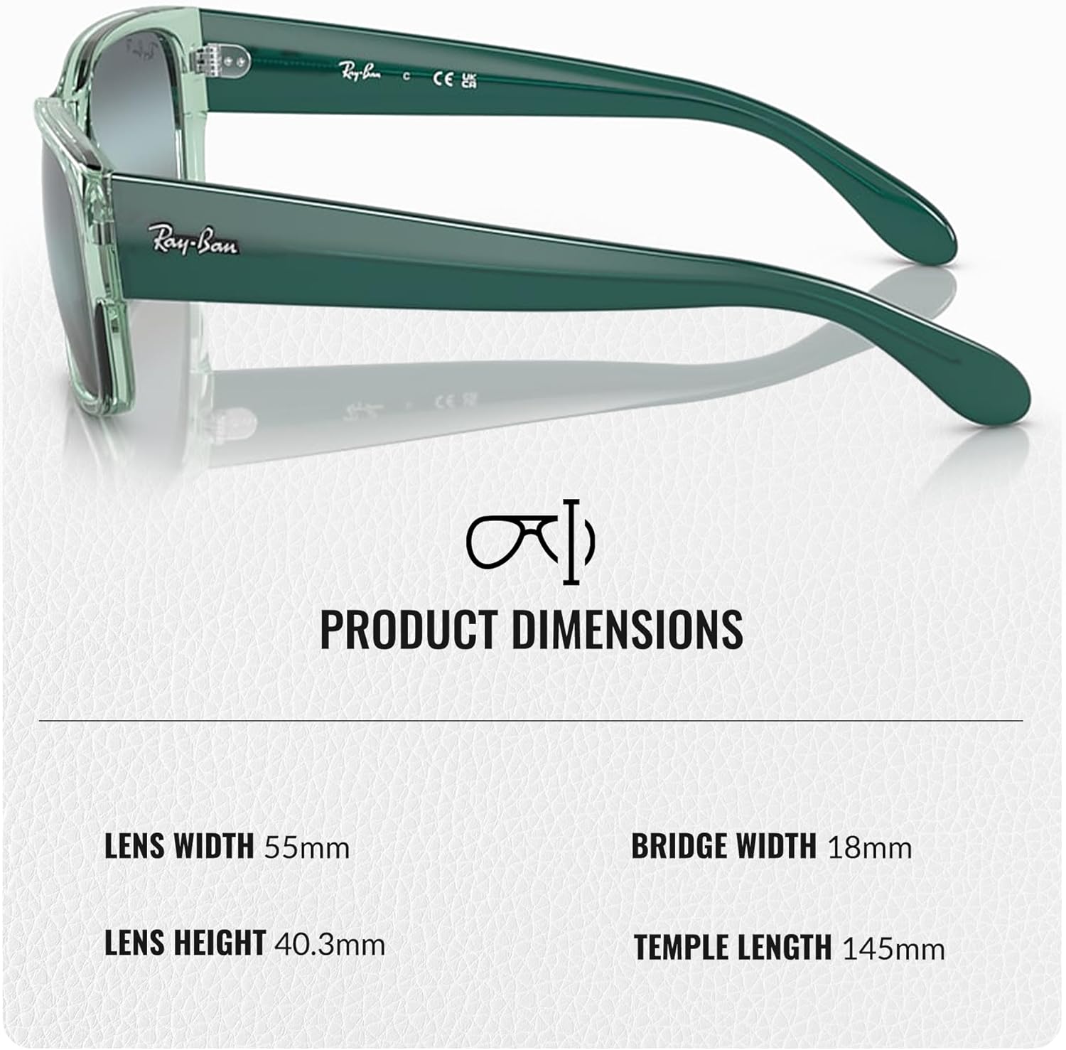 Ray-Ban RB4388 Square-Round Shaped Sunglasses for Men & Women with Official RAYBAN Eyewear Kit - Image 4