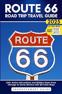 Route 66 Updated Travel Guide: 100+ Active Attractions and Hidden Gems from Chicago to Santa Monica with QR Code Maps (Gray Edition) (Route 66 Travel Book)
