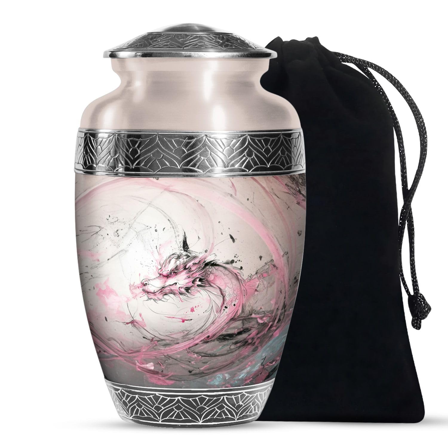 Dragon Urns, Cremation urns, Twilight Butterflies urn for Ashes Adult Male, d urns for Human Ashes, urn for Ashes for Women, Large urn (Size -10 Inch), urns for Human Ashes Adult Female