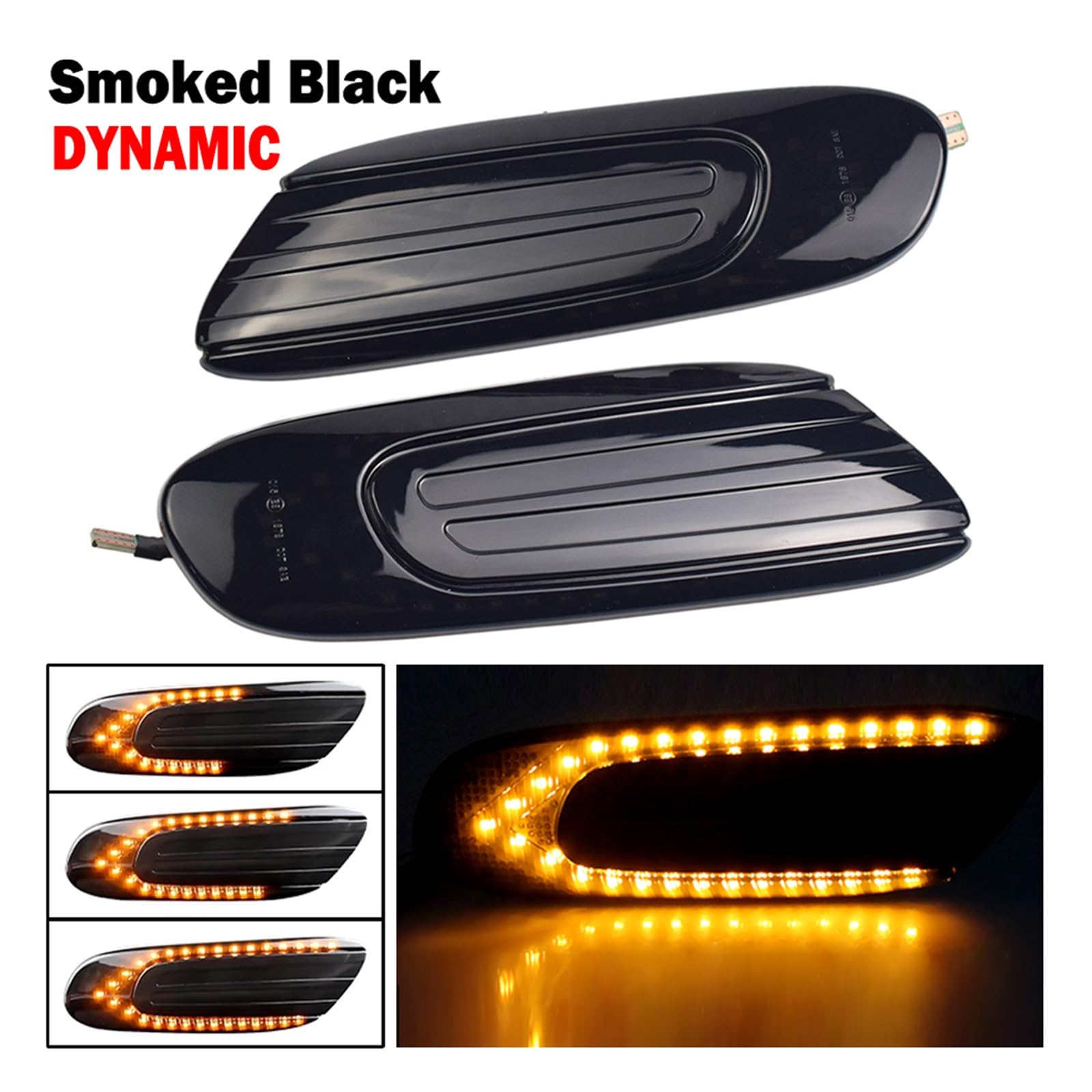 2PCS Dinamico Indicatore Laterale Luce Indicatore di Direzione Blinker Lampada Accessori AutoPer Mini Cooper F55 F56 F57 2014 2015 2016 2017