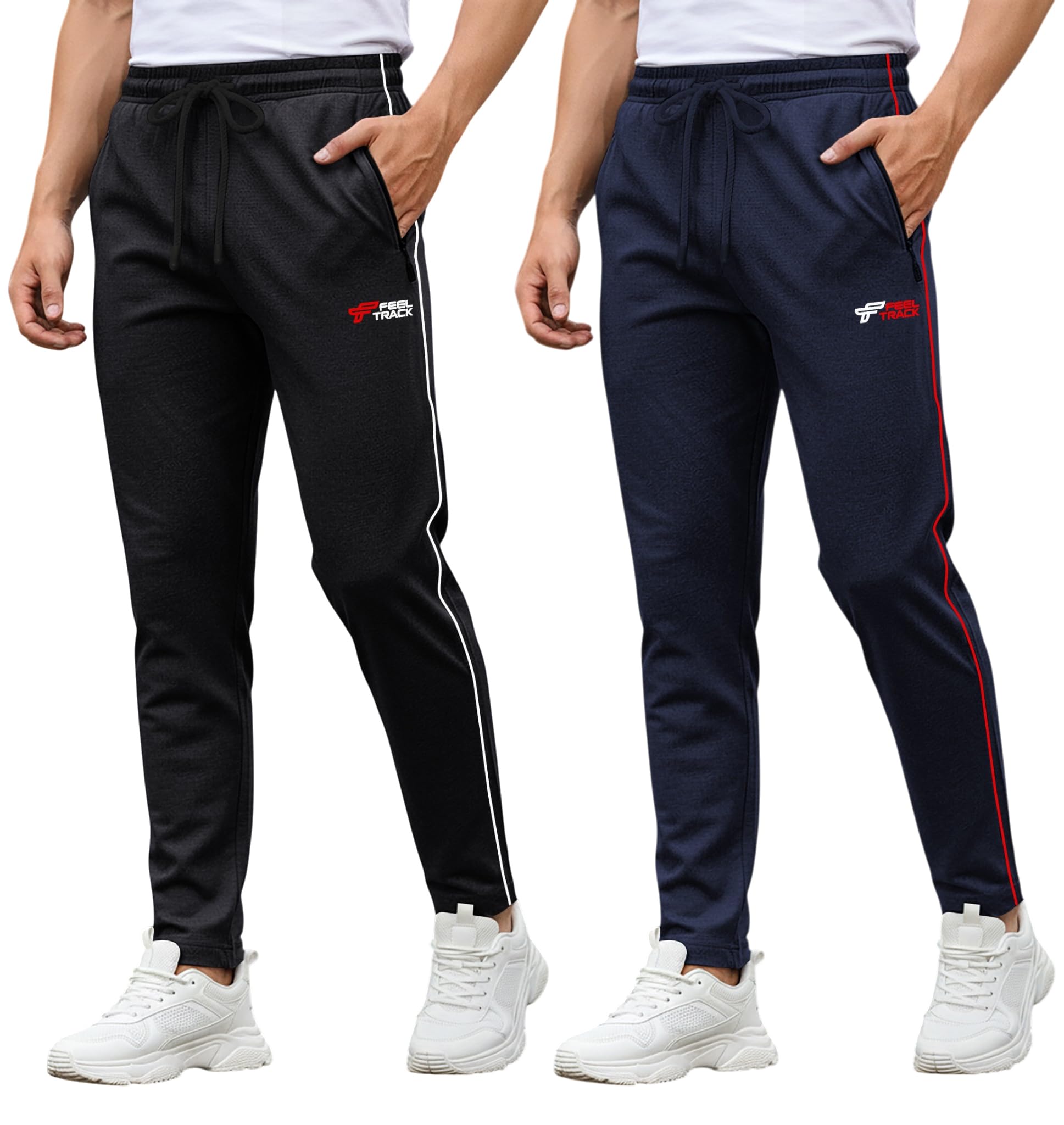 feel track Men's Regular Fit Track Pants-picture-23