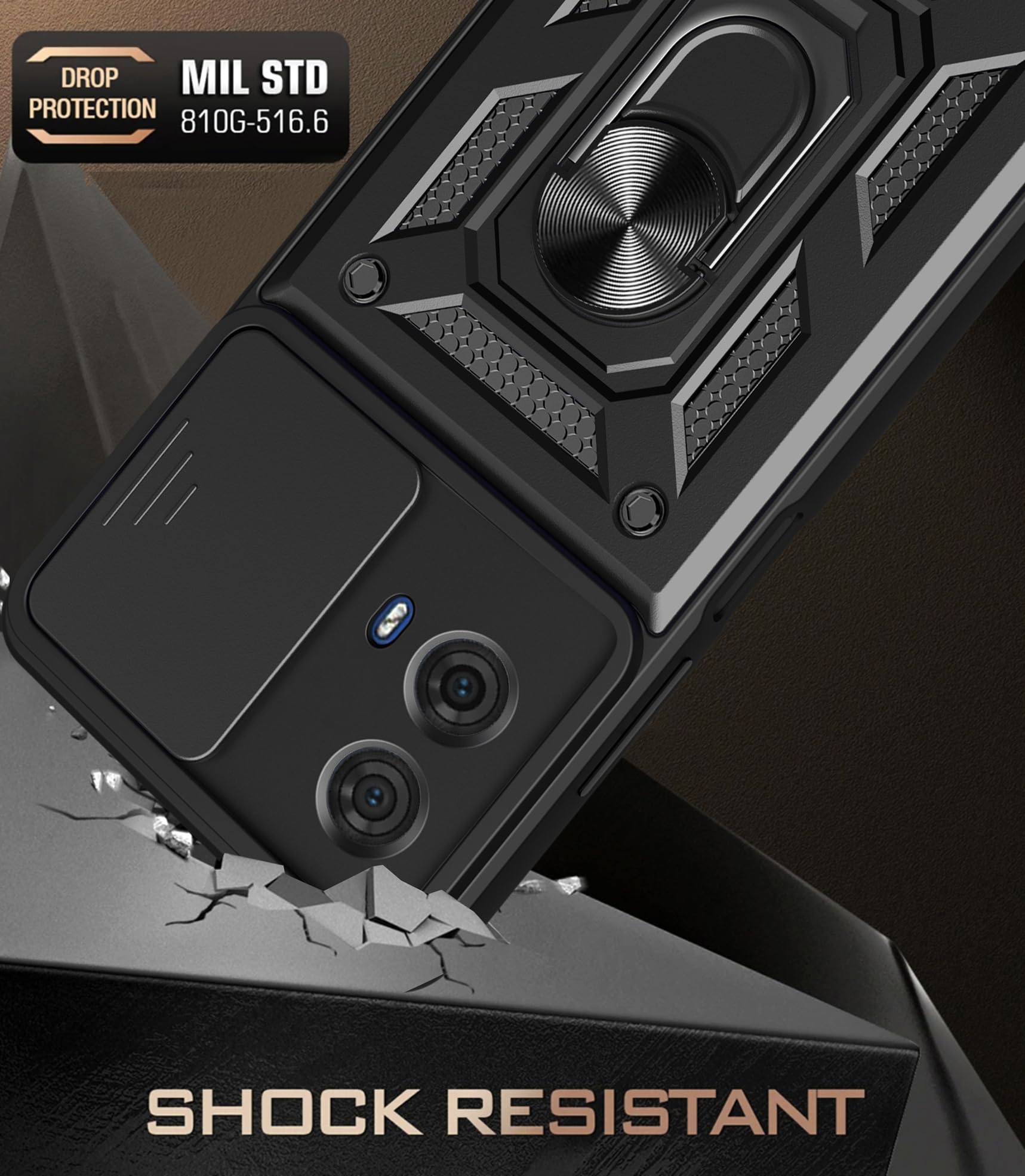 AENOCH per Custodia Motorola Moto G60S con Custodia per Fotocamera