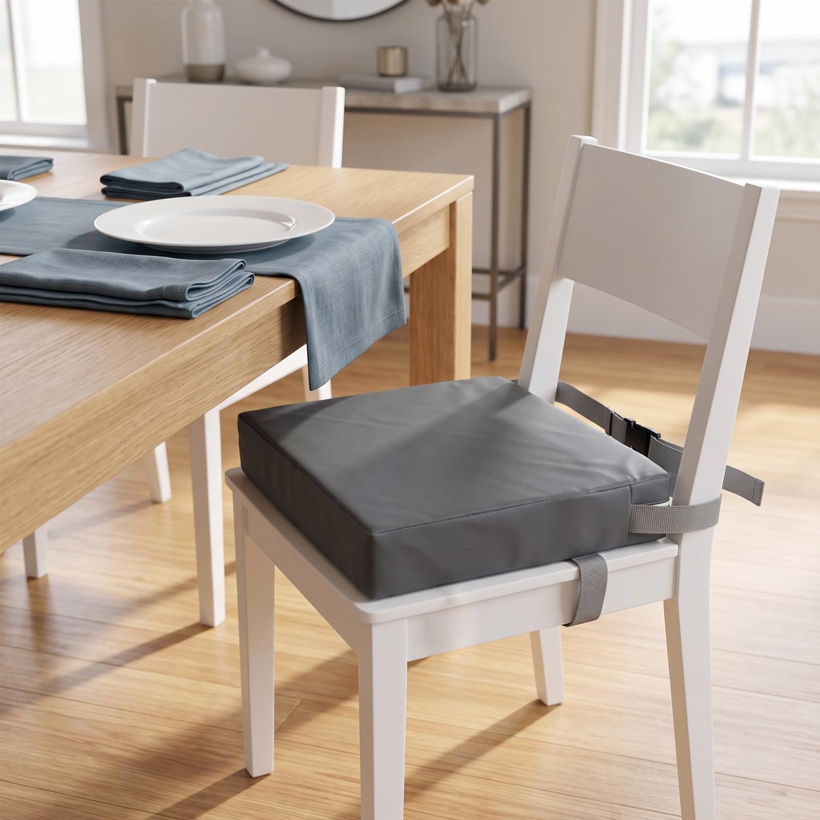 Abaodam Cojín Elevador para Silla de Pequeño de Piel Sintética