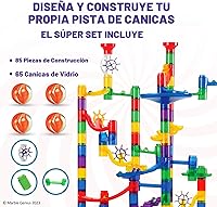 Vista 3 de Juguete translúcido Marble Genius, 85 piezas + 15 canicas de vidrio