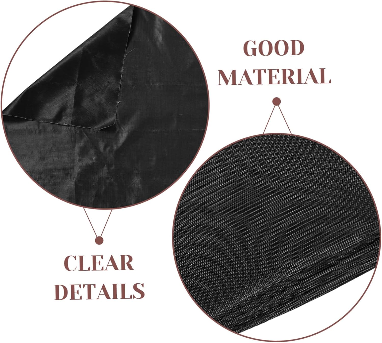 Yardwe Outdoor Grill Mat Double Sided Fireproof Insulation Pad for Deck BBQ Protector for Grill Fire Pit and Fireplace Easy to Clean Black