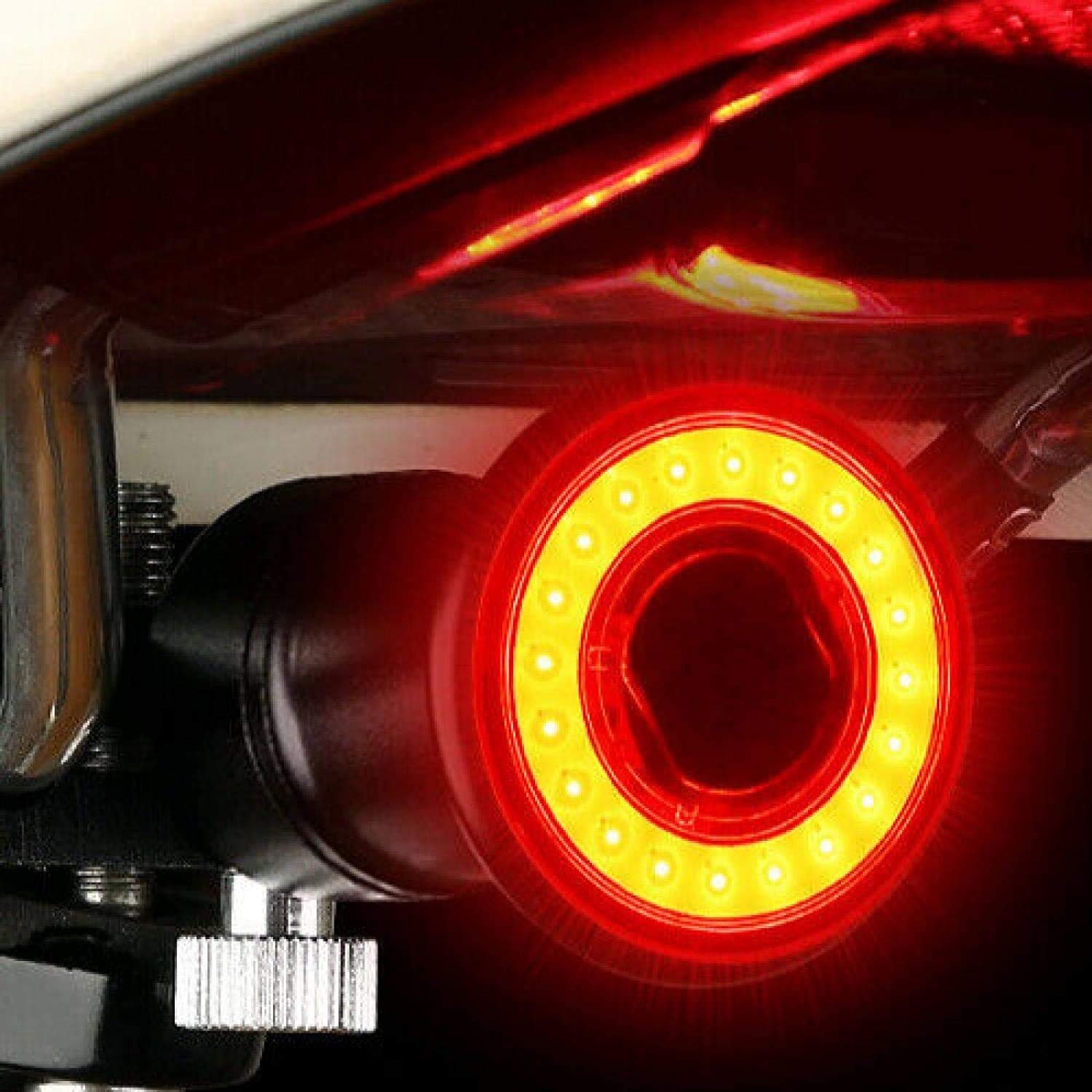 Lampka tylna roweru: tylna latarka rowerowa, ultra jasne światło hamowania, 100 lumenów, stroboskop, ładowanie przez USB, czerwone światło LED, wodoodporne, tylne światła do jazdy na rowerze szosowy