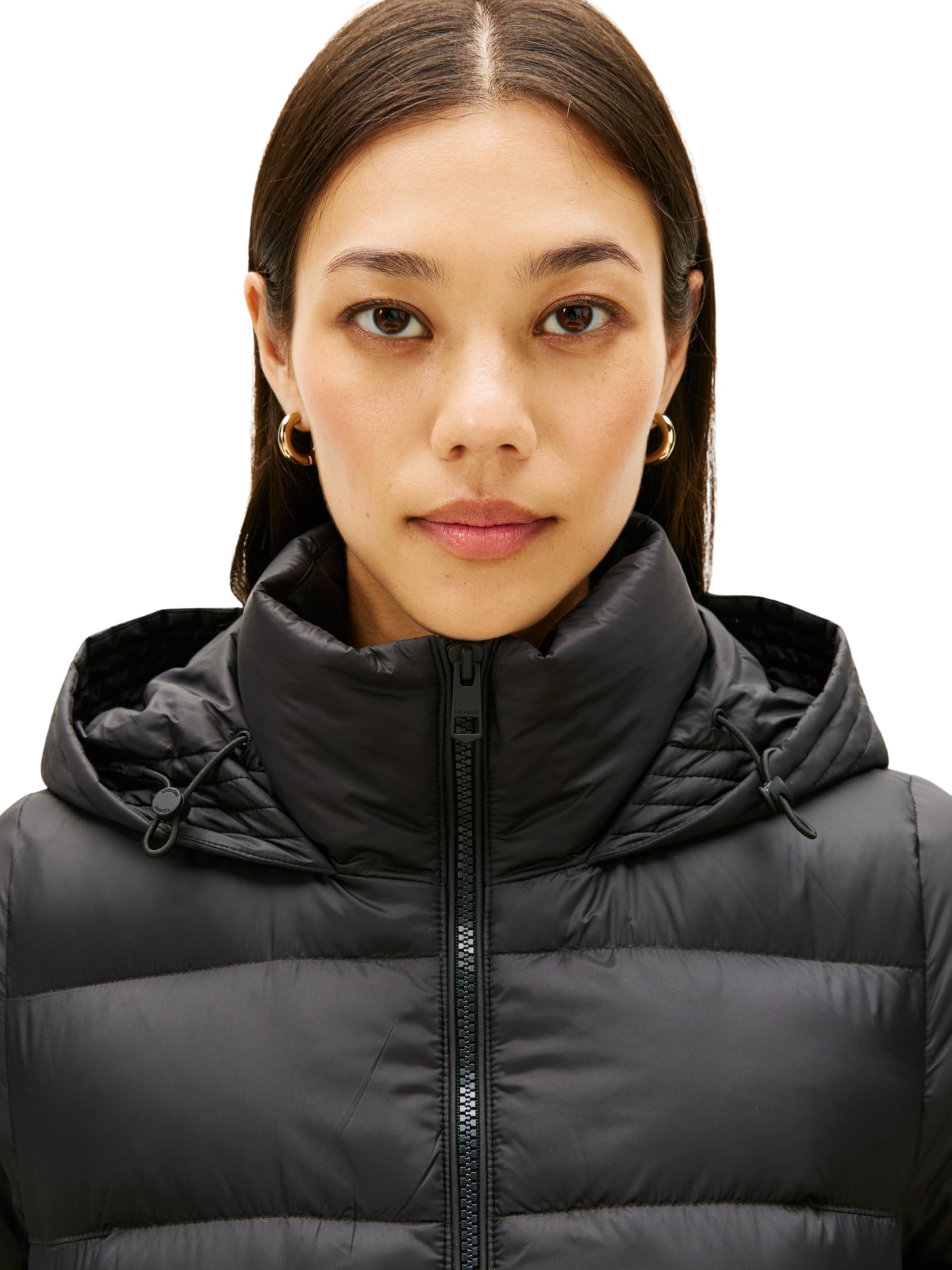 Tommy Hilfiger Donna Giacca Imbottita Down Casual Jacket con Cappuccio