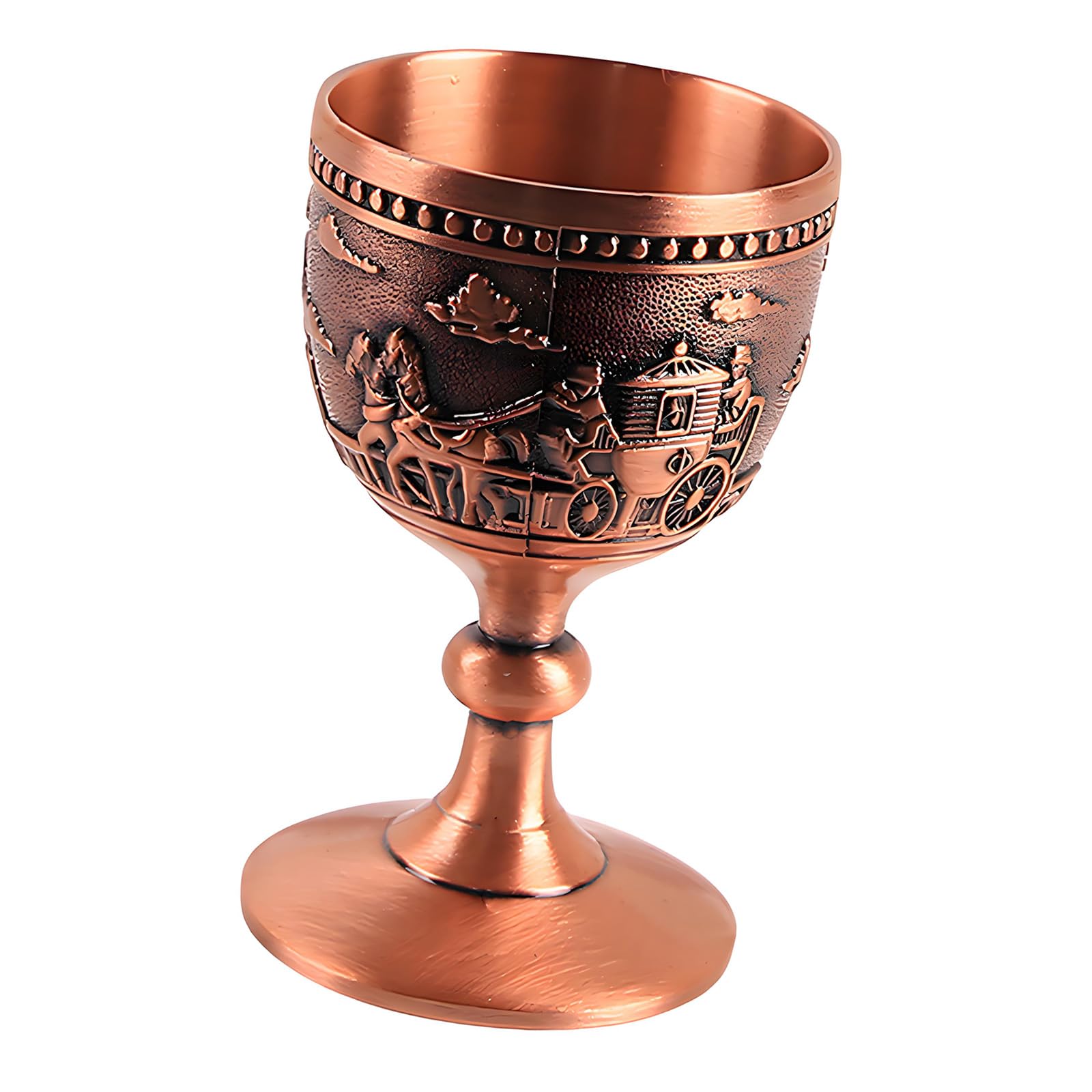Russian Designs Zincs Alloy Goblet for Fine Liquor Elegant White Wine Goblet for Cocktails Enthusiasts Metal Mixture Drink Glass Strong Metal Wine Glass Russian Irish Cup Collectible Shot Mixture