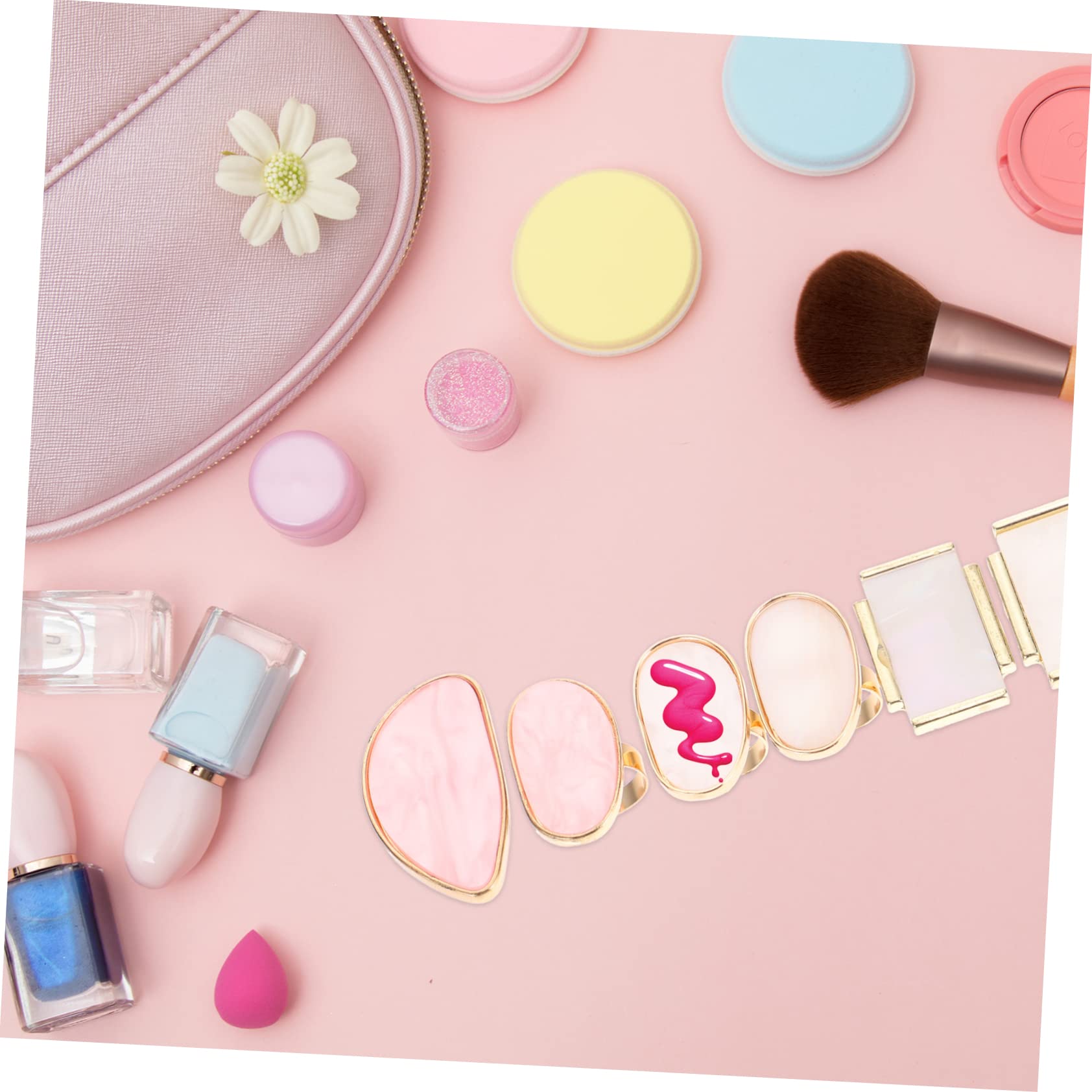 Healvian 30pièces Palette De Mélange Pour Vernis à Résine De Manucure Avec Anneau Pratique Pour Art