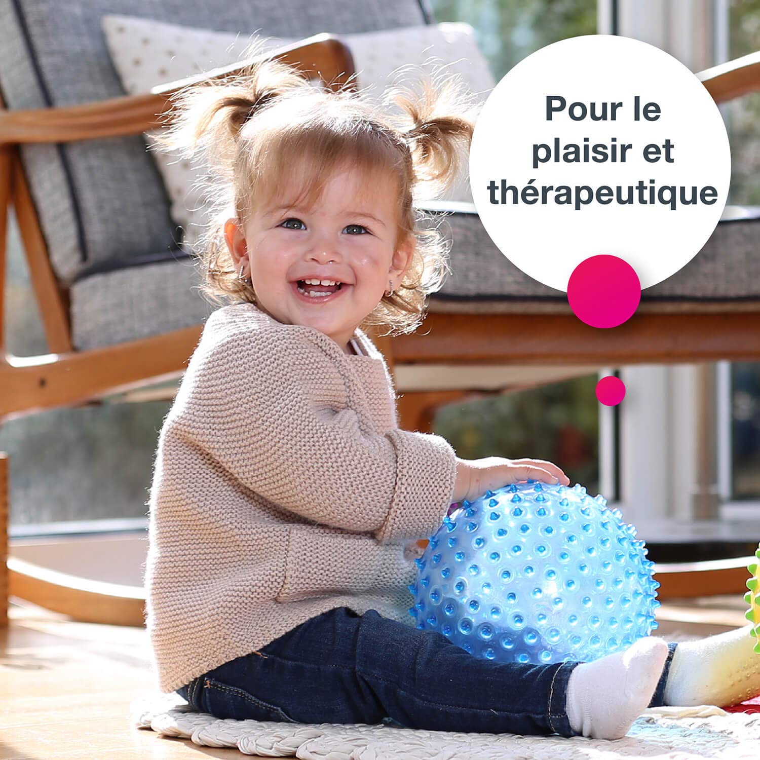 Edushape - Ed 705 177 - Gioco della Palla - Big Sensory Ball Trasparente - Menzione a Caso