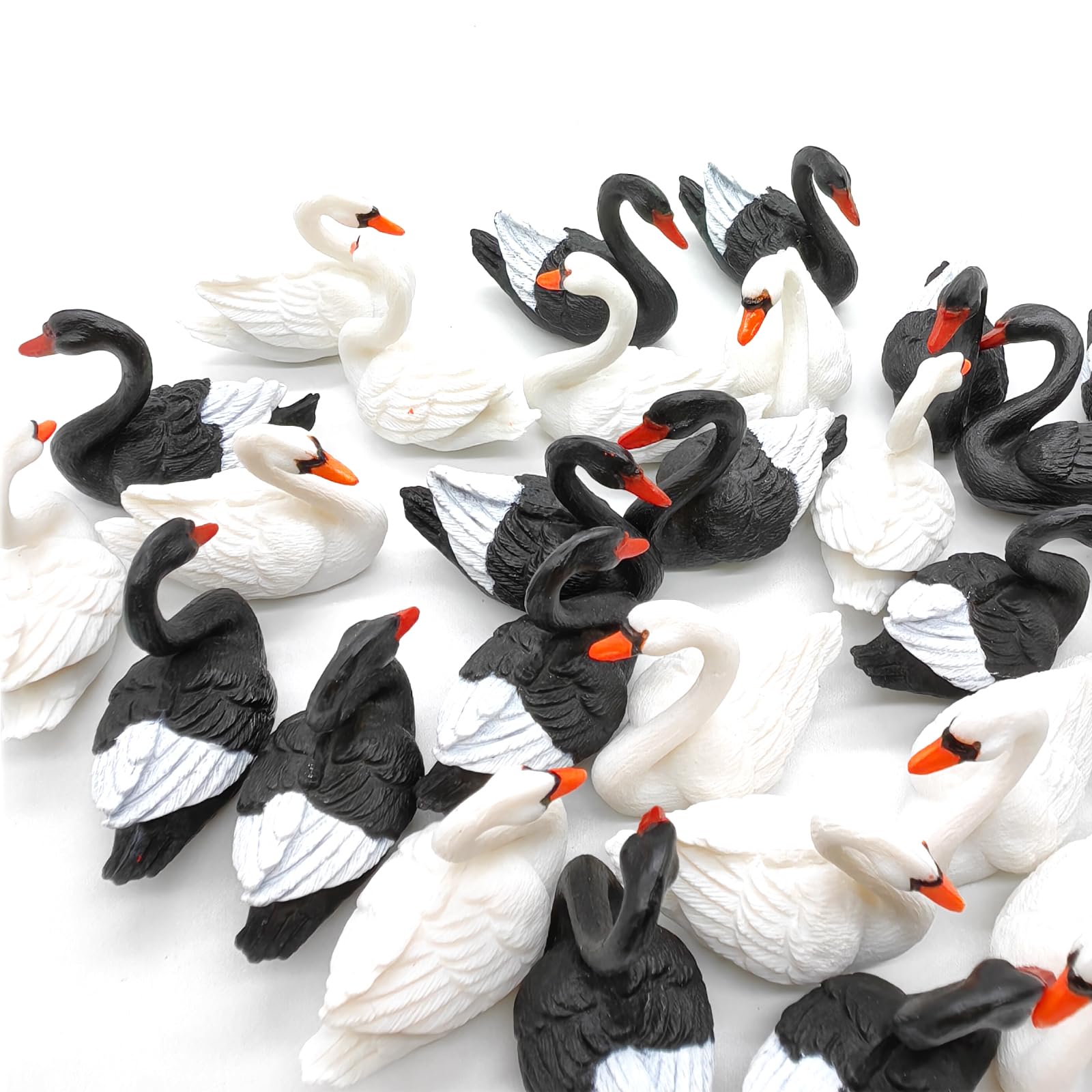 Amazon.com: 30PCS Miniature Swan Resin Figurine Miniature White