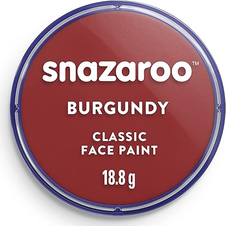Snazaroo Classic Maroon Face Paint: Vibrant, Safe, and Perfect for Creative Expression