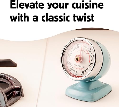 Miniatura 4 de Kikkerland Temporizador de cocina Vintage Streamline, rojo