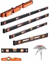 VEVOR 6-Piece Torpedo Level, 78/48/32/24/16/10 Inch All