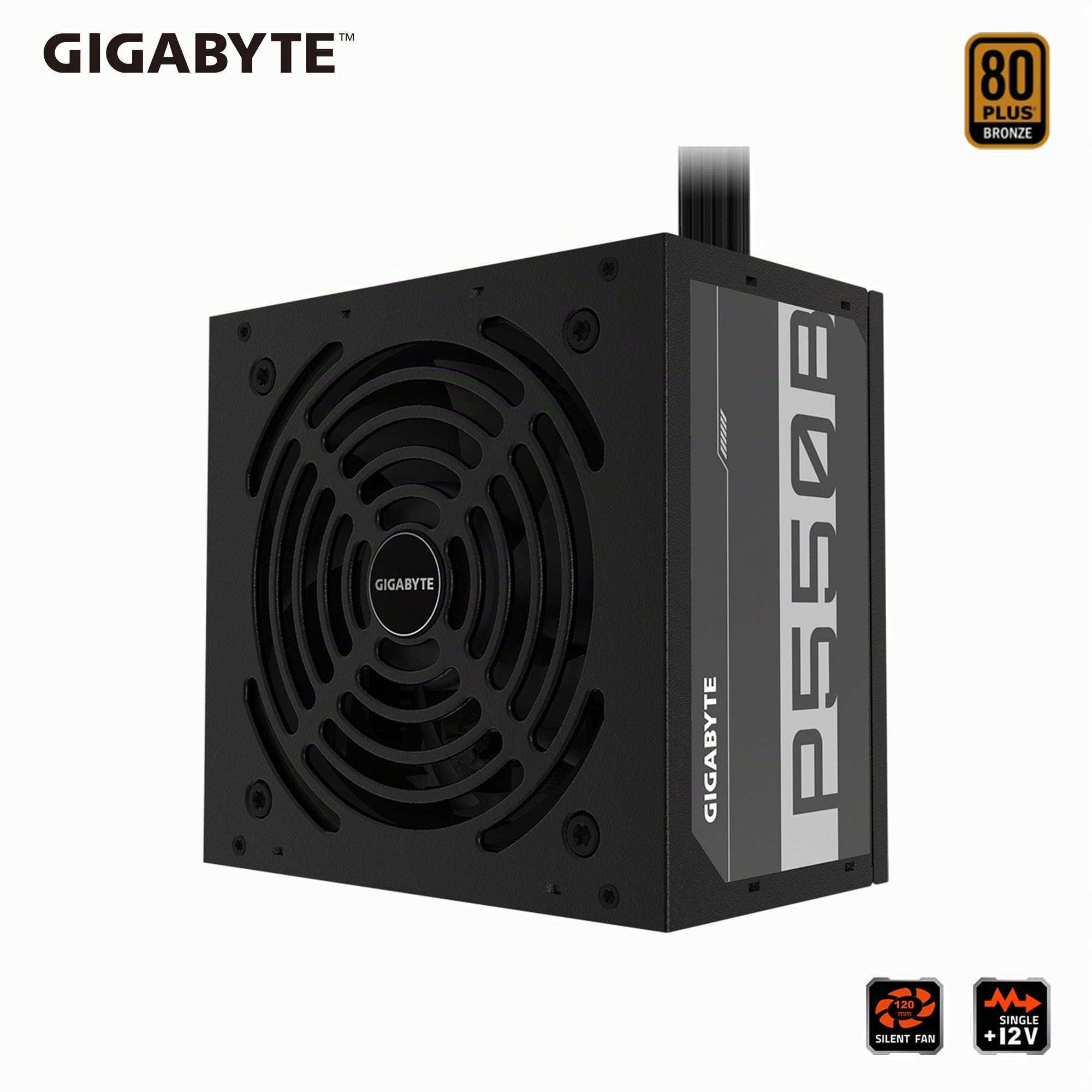Gigabyte P550B unité d'alimentation d'énergie 550 W 20+4 pin ATX ATX Noir